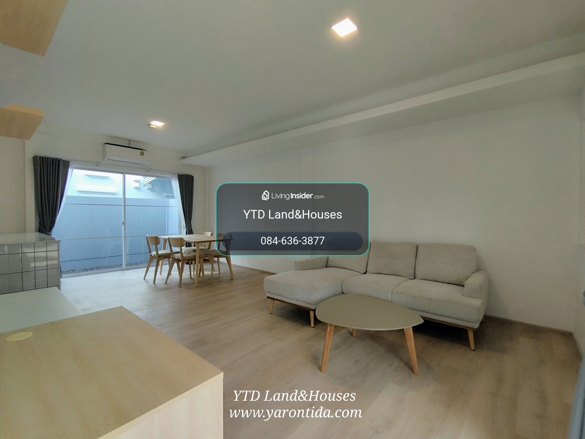 For Sale/Rent : 2-story townhome near Mega Bangna, best location in the area. Indy 2 Bangna-Ramkhamhaeng 2. Beautiful house, fully furnished, located near a park, south-facing, ready to move in. Listing No: YT12-1484 – รูปที่ 3