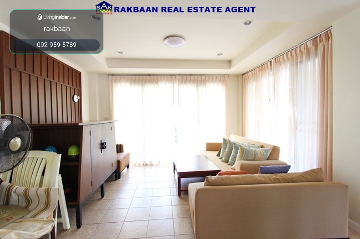 2-story vacation home for sale, next to the sea, Baan Talay Samran Project, Cha-am, usable area 200 sq m., 3 bedrooms, 3 bathrooms, 4 air conditioners, complete with furniture. – รูปที่ 4