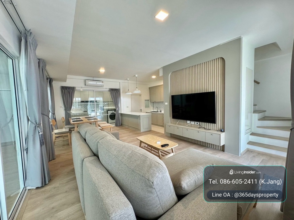 💥ForRent💥3Bed Duplex • Indy2 Bangna-Ramkhamhang 2 🏡 Near Mega Bangna 🛒 Corner House 🛁 Bathtub 🌟Beautifully decorated 🌟 Ready to move in ‼️ – รูปที่ 4