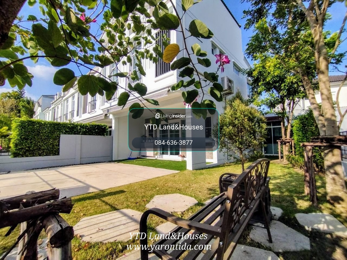Luxury townhome for sale/rent in Indy 2 Bangna-Ramkhamhaeng 2, Corner house, front of the house facing south , located on the main road near the clubhouse. added roof and a kitchen behind the house. There is a garden ,Listing No: YT12-1183 – รูปที่ 2