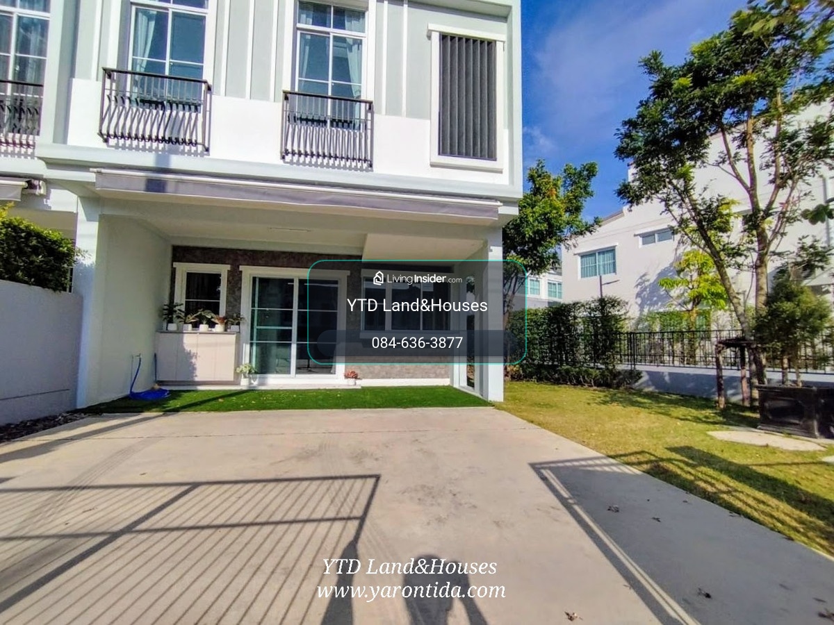 Luxury townhome for sale/rent in Indy 2 Bangna-Ramkhamhaeng 2, Corner house, front of the house facing south , located on the main road near the clubhouse. added roof and a kitchen behind the house. There is a garden ,Listing No: YT12-1183 – รูปที่ 3