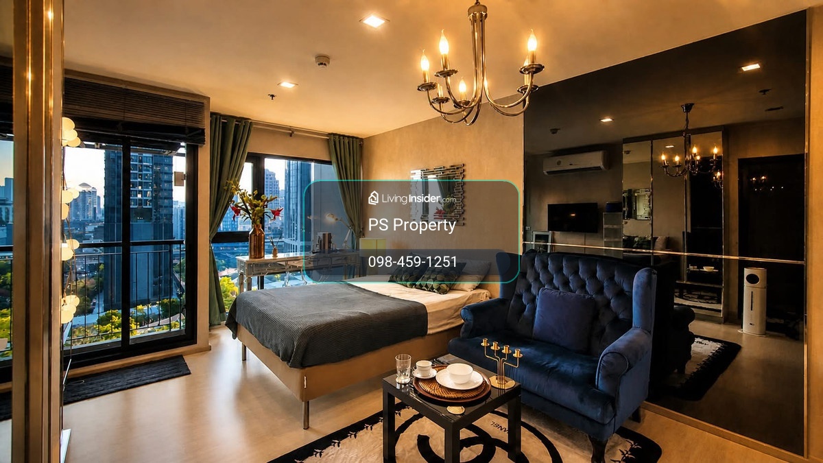 ให้เช่า 📍 Rhythm Sukhumvit 36 - 38 📍 เฟอร์นิเจอร์ และ เครื่องใช้ไฟฟ้าครบ ใกล้ BTS ทองหล่อ – รูปที่ 2