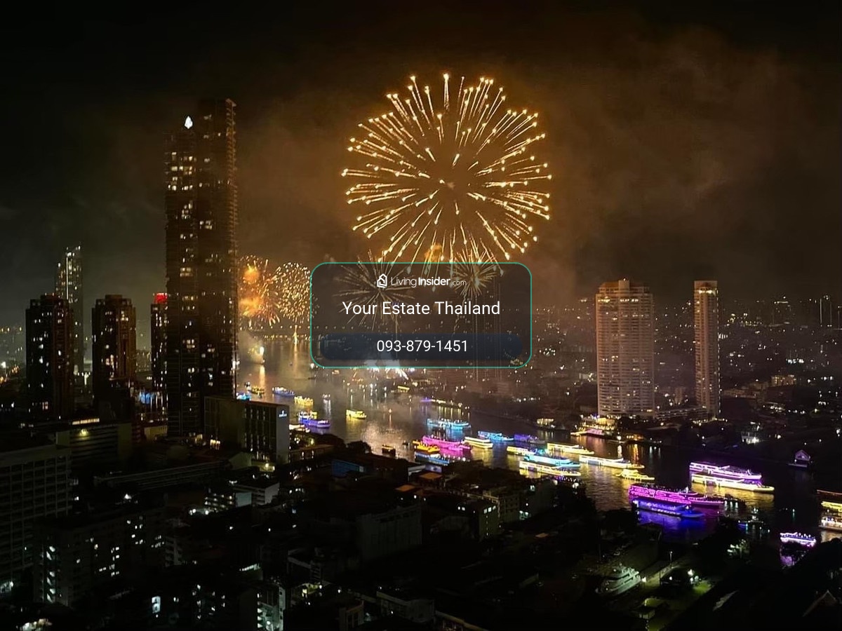ห้องมุม วิวแม่น้ำเต็มๆ ชอบดูพลุแนะนำห้องนี้เลยครับ Rhythm sathorn ติด bts สะพานตากสิน ห้องสวยมากว่าพร้อมให้เช่า – รูปที่ 4