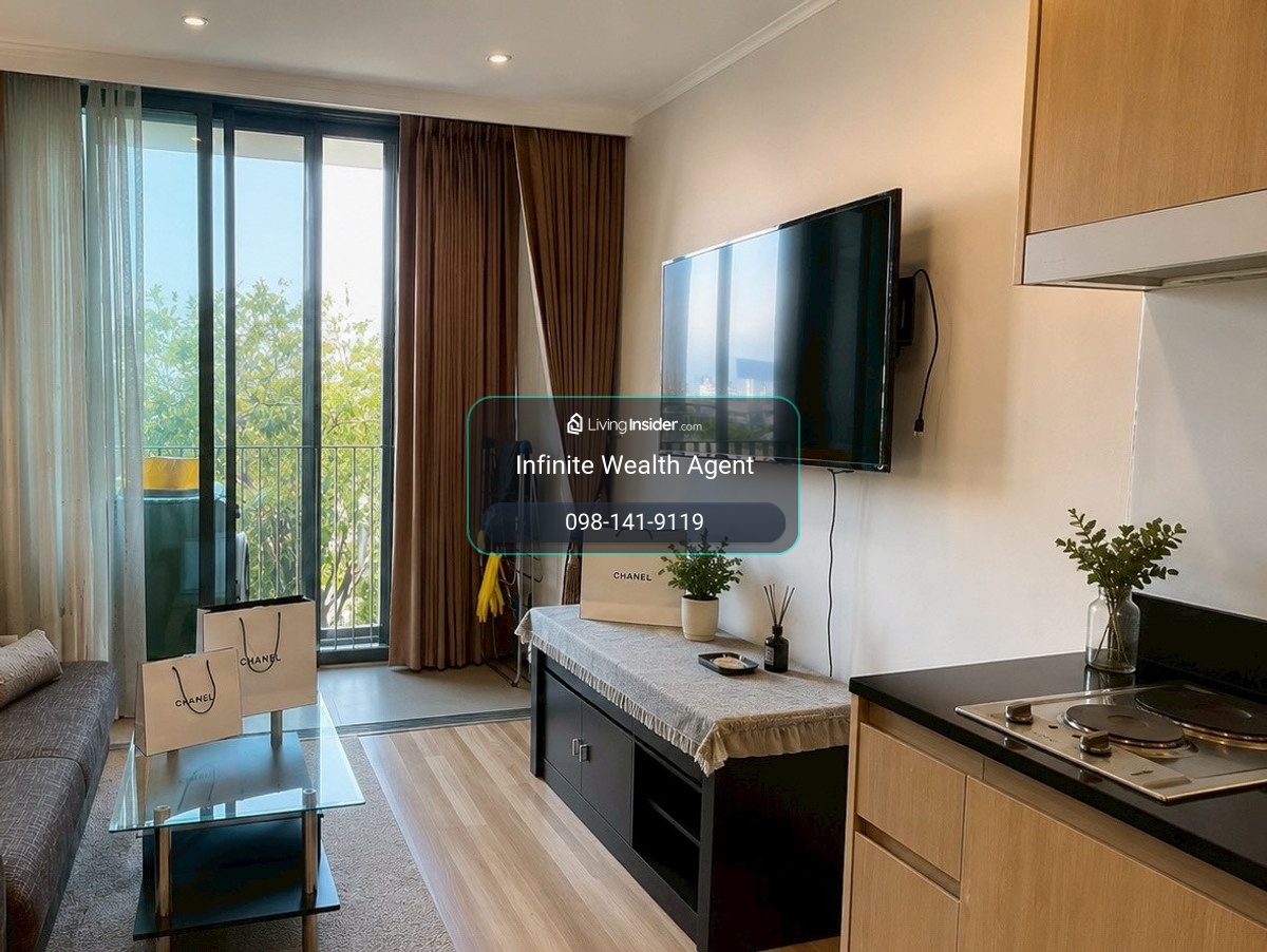 🌿 Ideo Blucove Sukhumvit ✨Cute minimal room, fully furnished👜 Next to BTS Udom Suk💖 12,000 THB | By onsite sales – รูปที่ 4