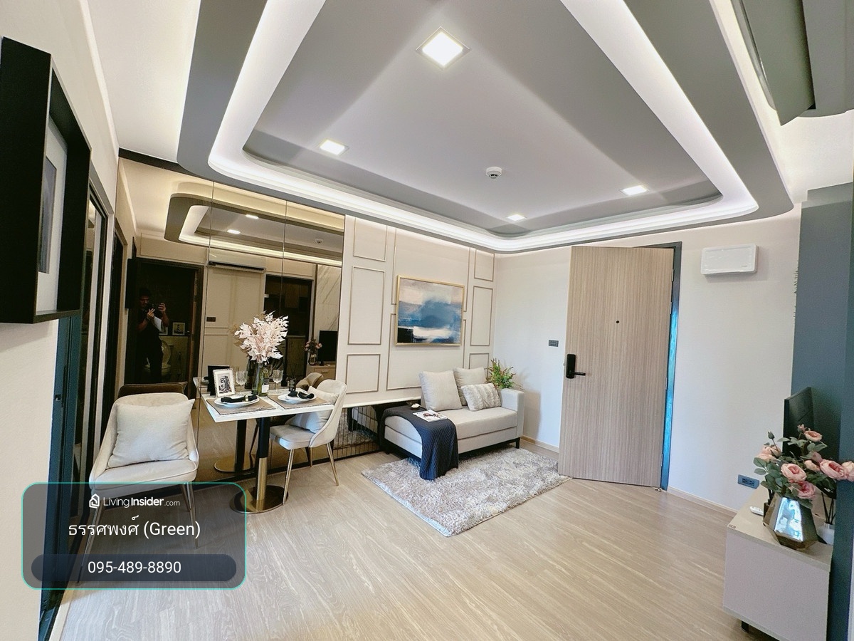 𝐓𝐡𝐞 𝐌𝐎𝐌𝐄𝐍𝐓 Ratchada 𝟏𝟗 Free down payment 𝐎 baht, easy installments 𝟔,𝟕𝟎𝟎/month, cheaper than renting, new room, first hand, ready to move in, fully furnished. – รูปที่ 3