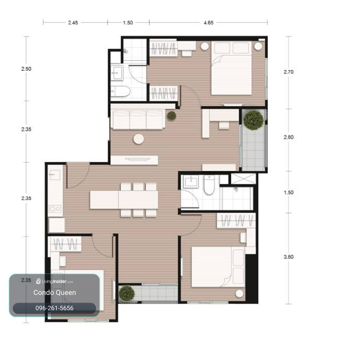 Neu District Rama 9 3 bed 3 bath 70Sq,m Selling price 11.99M Baht call Nong 096-2615656 Ready to touring everyday  นิว ดิสทริค พระราม 9 3นอน 3น้ำ พื้นที่ 70ตรม ขาย 11.99ล้าน บาท  สนใจโทร น้อง 096-2615656 พร้อมให้นัดหมายเข้าชมทุกวัน   Location : Pharam 9   – รูปที่ 2