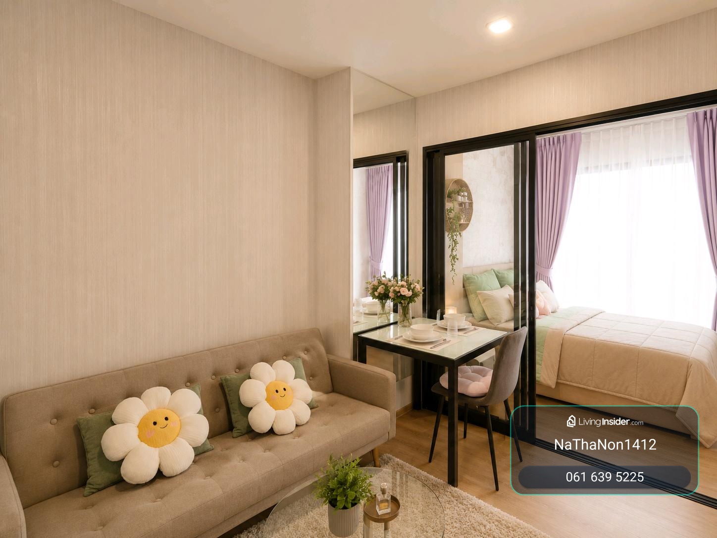 🏙️For rent, brand new room, high floor, corner, river view, not hot @Chapter one spark, fully furnished, complete electricity, message me 📱or Line : 0616395225 – รูปที่ 4