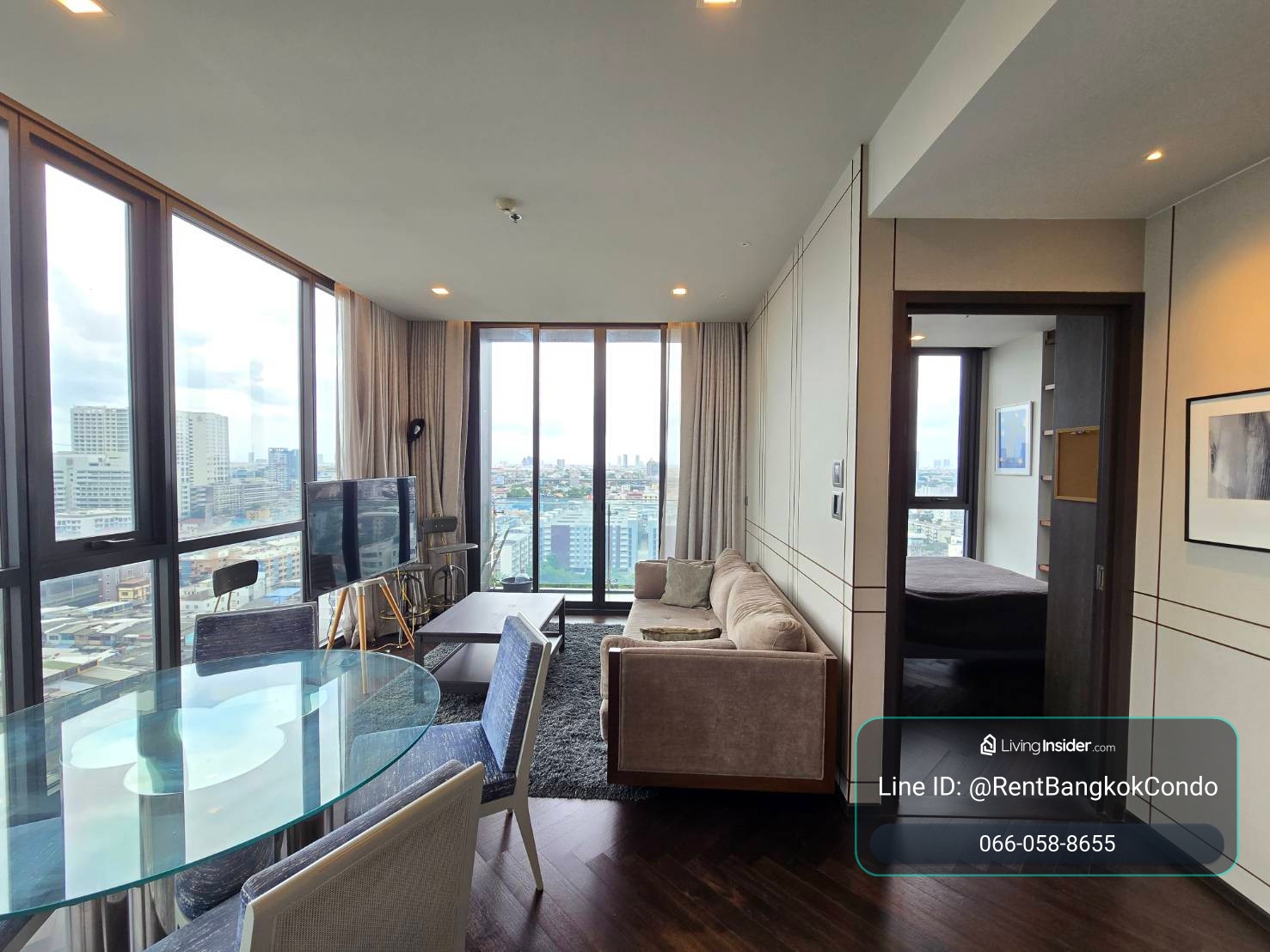Elegant 2 Bedroom Residence with Open City View for Rent at The Monument Sanampao – รูปที่ 2
