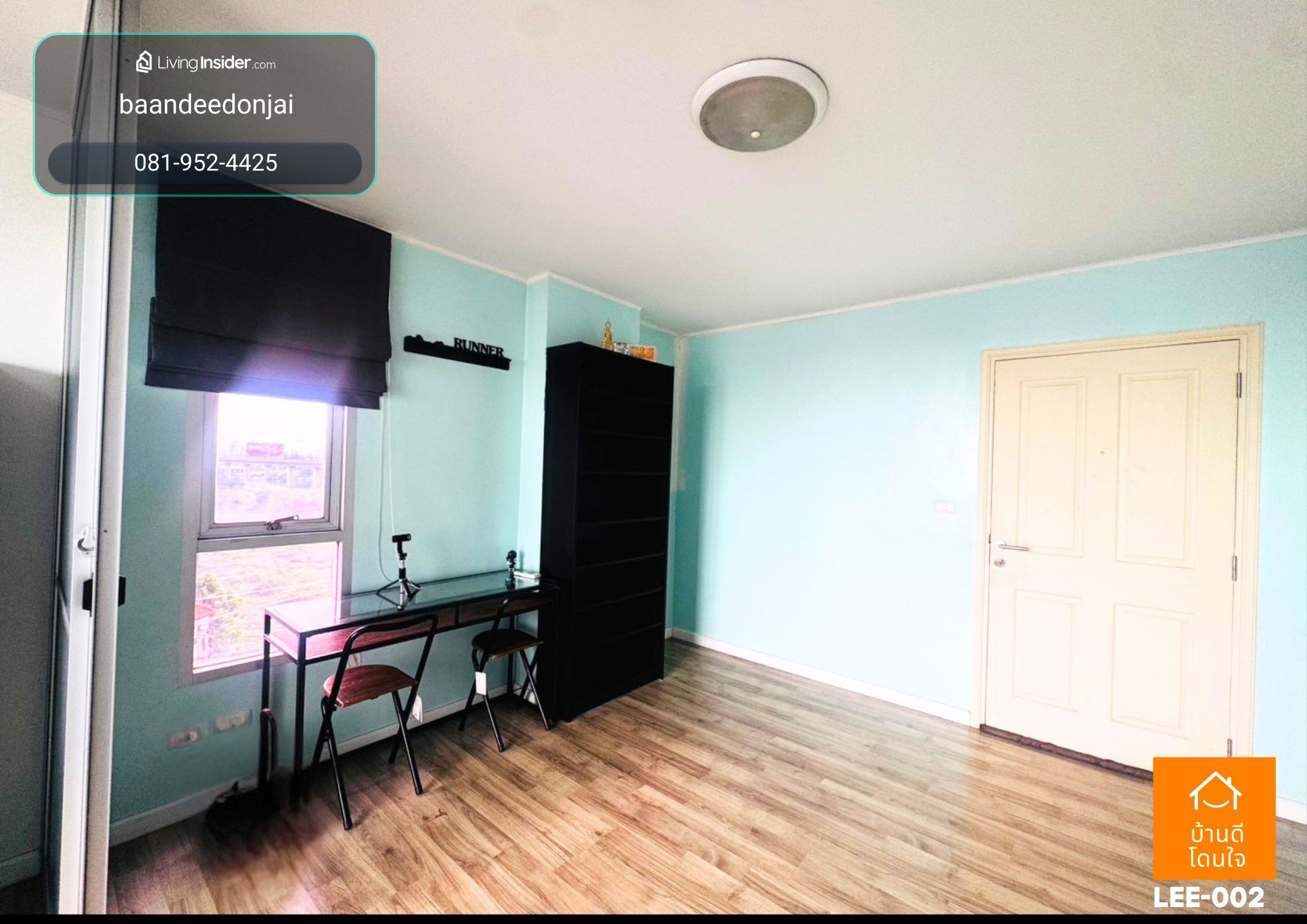 Fire promotion D Condo On Nut-Rama 9 (30.18 sq m.), fully furnished, corner room. – รูปที่ 3