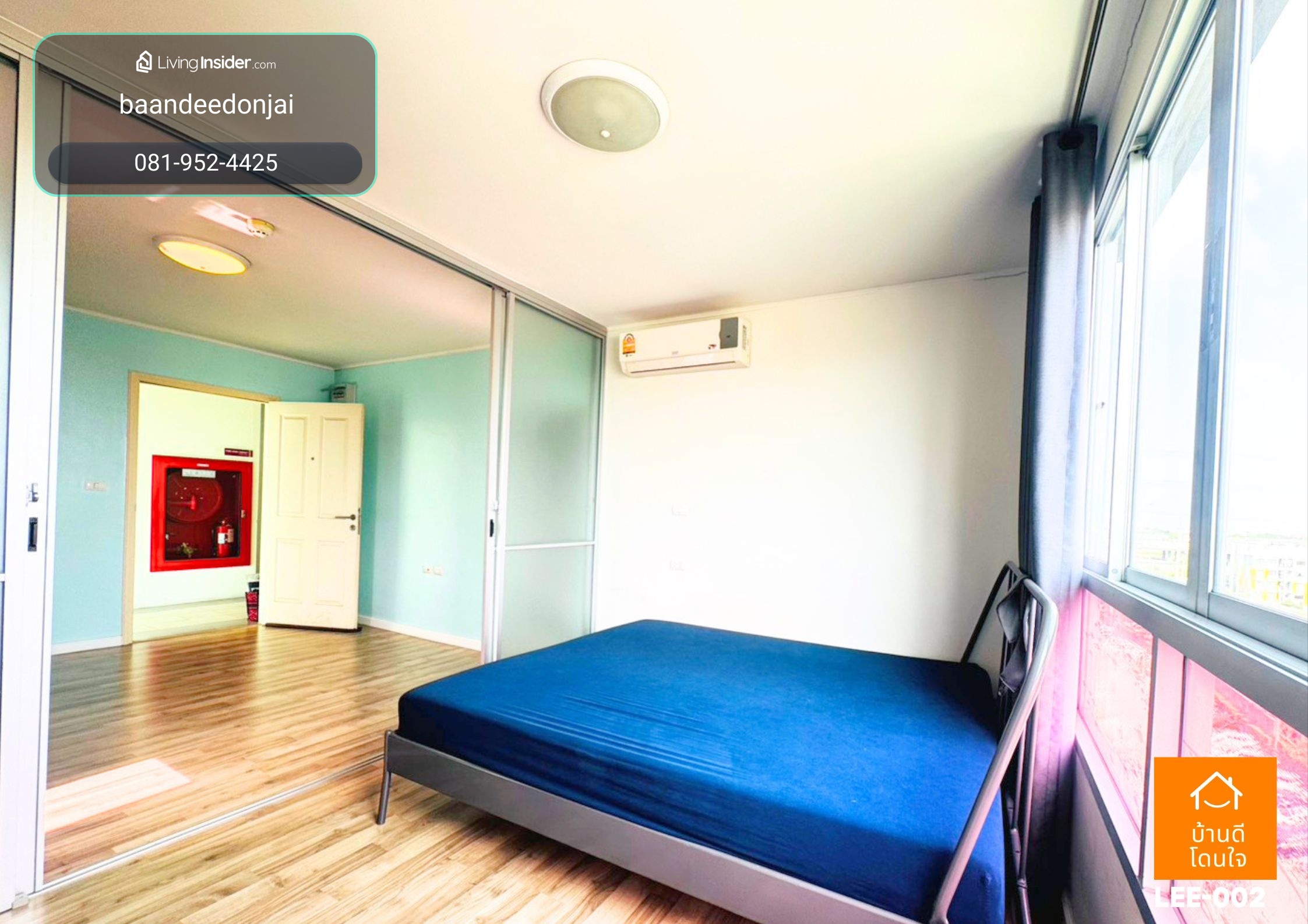 Fire promotion D Condo On Nut-Rama 9 (30.18 sq m.), fully furnished, corner room. – รูปที่ 2