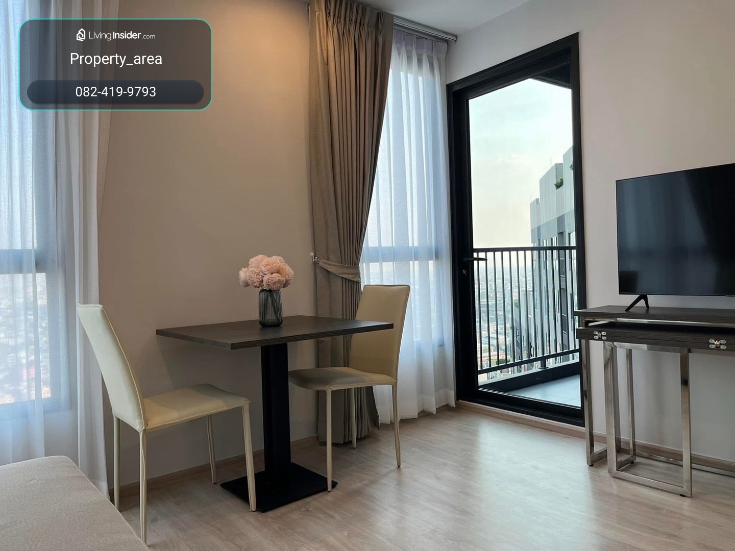 ให้เช่า คอนโด Elio Del Nest #ตึก E ชั้น 32 ห้อง 1 ห้องนอน 1 ห้องอเนกประสงค์ 1 ห้องน้ำ ขนาด 41.5 ตร.ม. #เดินทางสะดวกมีรถตู้รับส่งฟรีรถไฟฟ้าสถานีอุดมสุข – รูปที่ 4