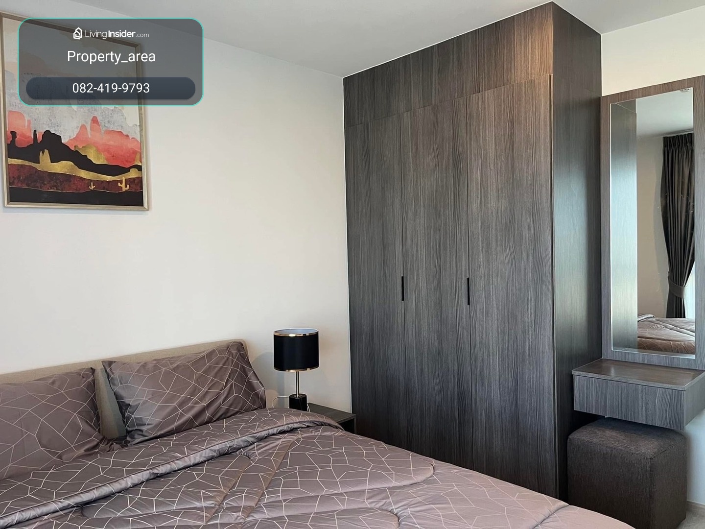 ให้เช่า คอนโด Elio Del Nest #ตึก E ชั้น 32 ห้อง 1 ห้องนอน 1 ห้องอเนกประสงค์ 1 ห้องน้ำ ขนาด 41.5 ตร.ม. #เดินทางสะดวกมีรถตู้รับส่งฟรีรถไฟฟ้าสถานีอุดมสุข – รูปที่ 2