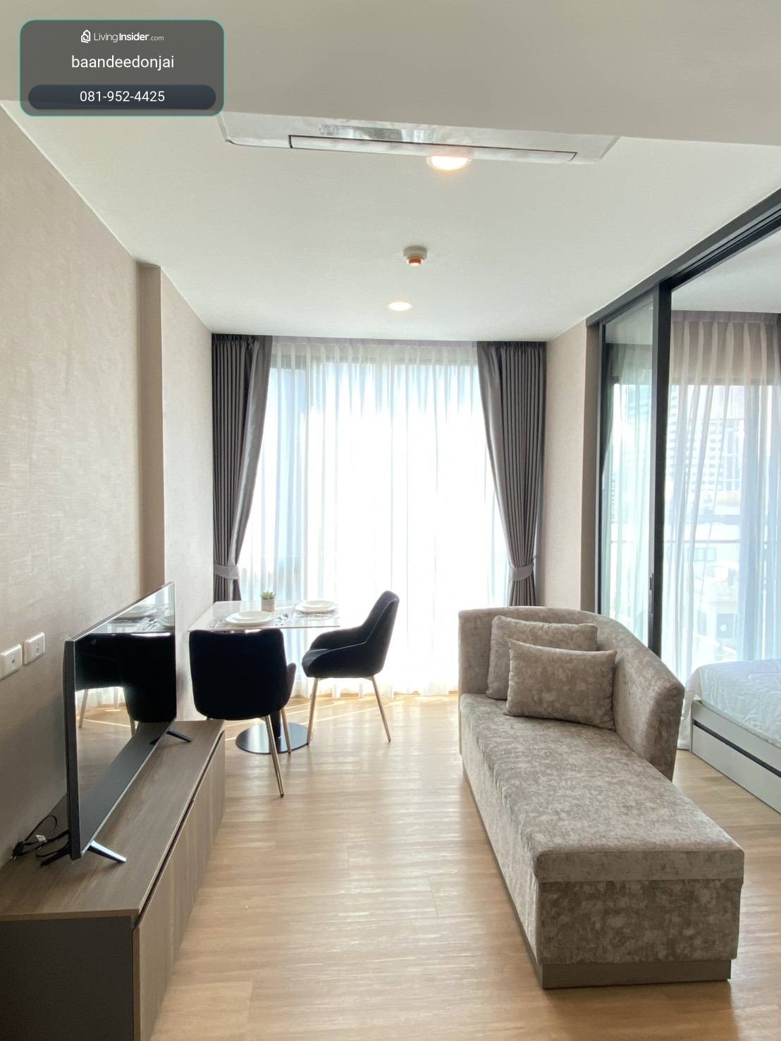 Condo for rent LLOYD Soonvijai Center-Thonglor (27 sq m.), 1 bedroom, 1 bathroom, fully furnished, ready to move in. – รูปที่ 3