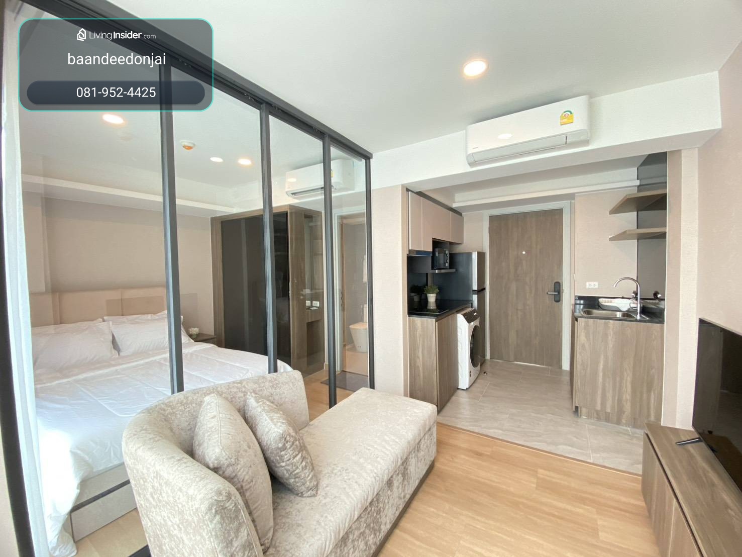 Condo for rent LLOYD Soonvijai Center-Thonglor (27 sq m.), 1 bedroom, 1 bathroom, fully furnished, ready to move in. – รูปที่ 2