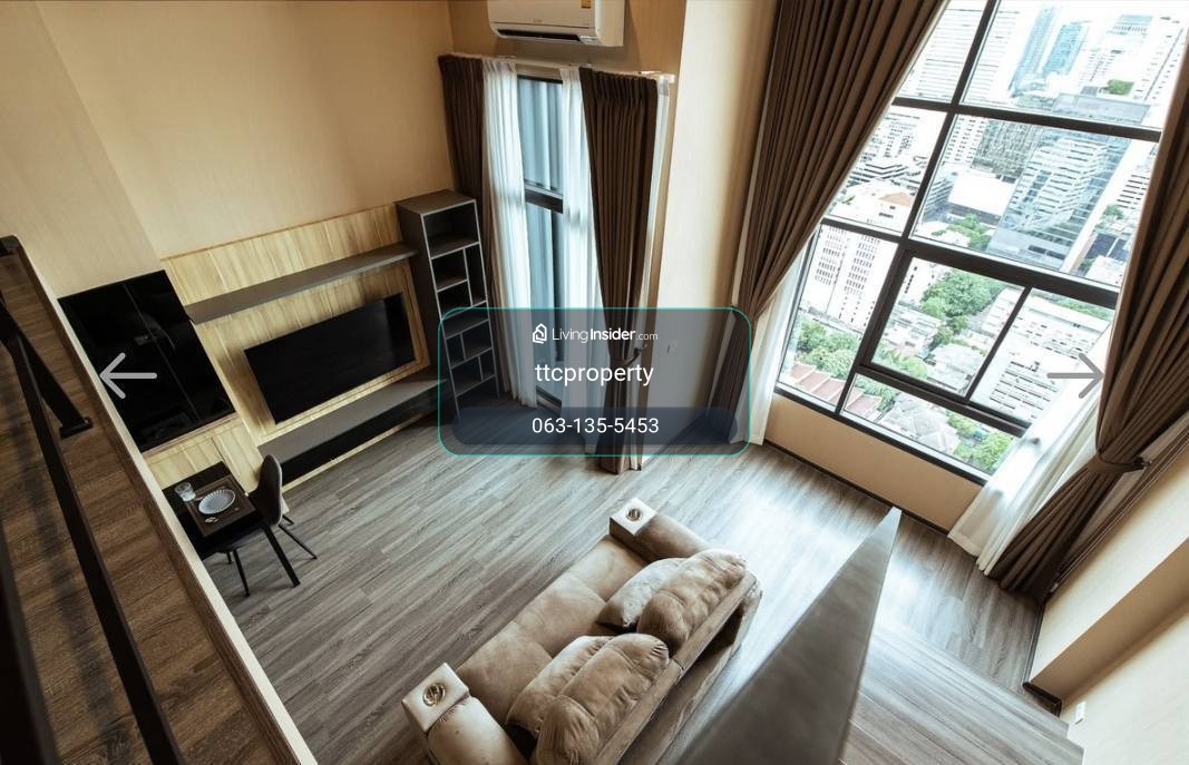 Duplex Room 1bed 50 Sqm Fullyfurnish , Ideo Chula Samyan 45,000- – รูปที่ 2