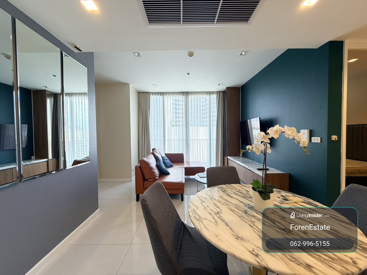 ให้เช่า✨คอนโดใกล้ BTS ช่องนนทรี | NARA 9 : 2 ห้องนอน ตกแต่งพร้อมอยู่ , ใกล้ Empire Tower – รูปที่ 2