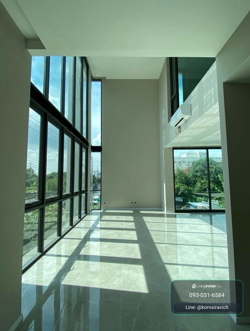 Office, 4-story office @ Srinakarin Soi On Nut 64 with parking for 4 cars, beautiful building, tall and airy, near BTS Yellow Line 500 meters. – รูปที่ 4