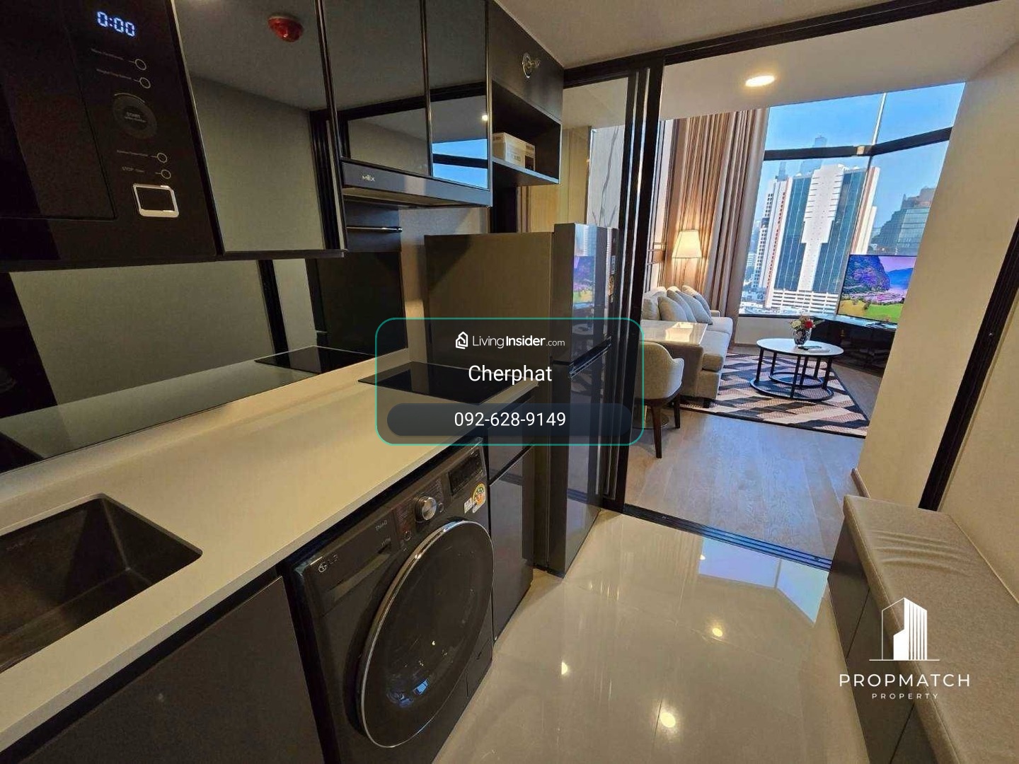 ⚡️FlashDeal⚡️Park Origin Chula-Samyan (2bed1bath) 48sqm. 55,000.-✅Fully furnished, Ready to move in /Tel 092-6289149 – รูปที่ 4