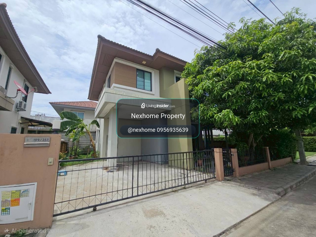 ขาย บ้านเดี่ยว หลังมุม ติดสนามหญ้า Habitia Ratchapruek 130 ตรม 50 ตรว ร่มรื่น น่าอยู่ – รูปที่ 2