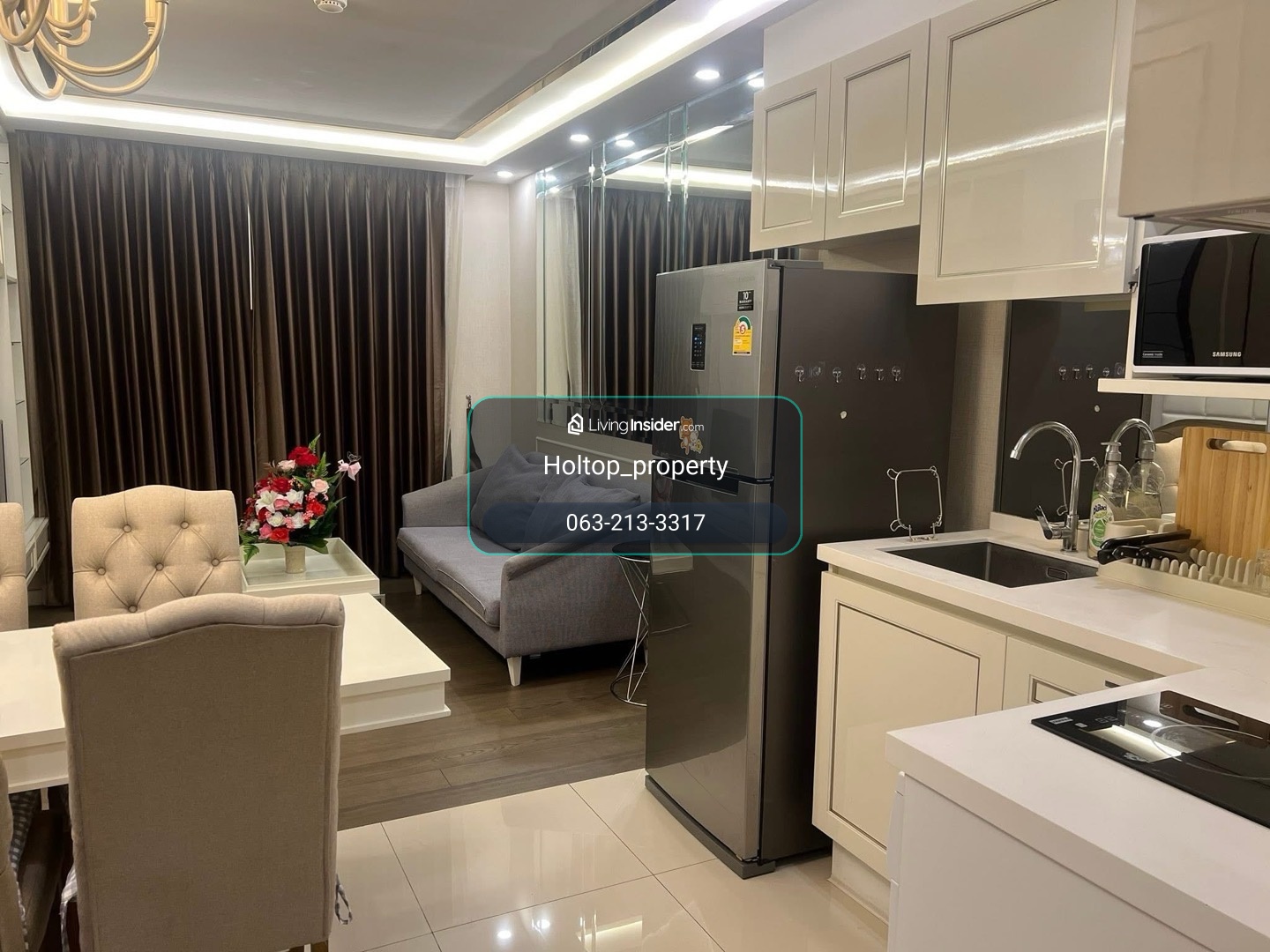 #R10073 🎉 200569 ให้เช่าคอนโด Amaranta Residence (Huaikwang) – รูปที่ 4