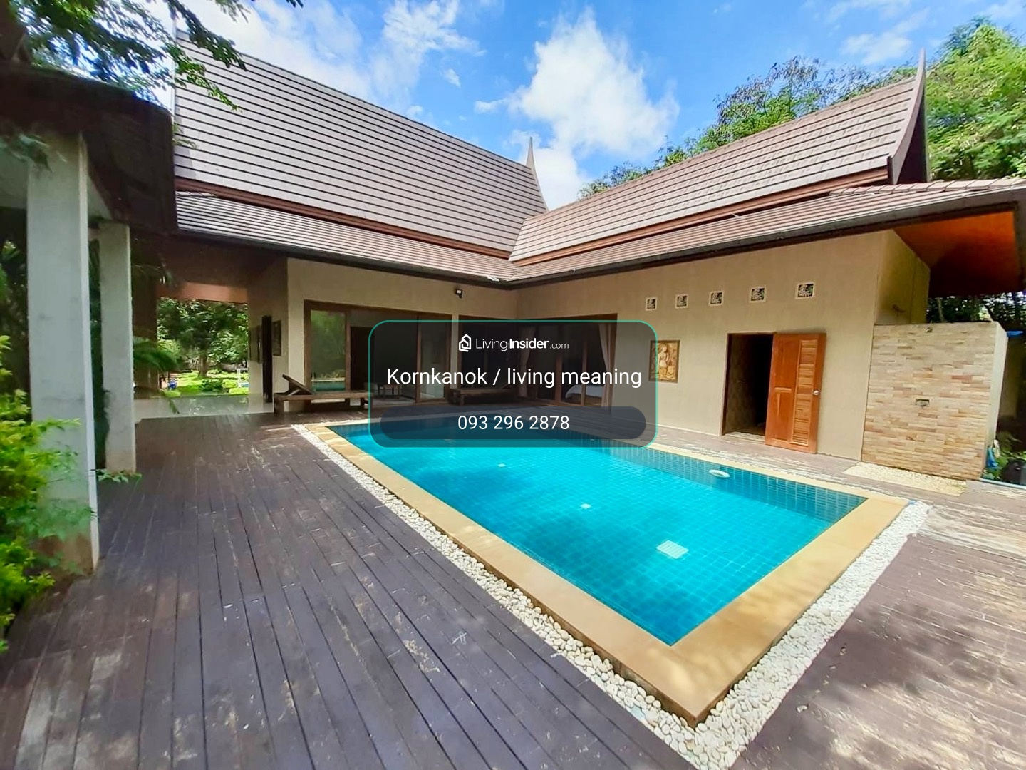 ให้เช่าบ้านทรงไทย + สระว่ายน้ำ  (วังโพ จ. กาญจนบุรี)  Thai Pool Villa in Kanchanaburi - For Rent – รูปที่ 3