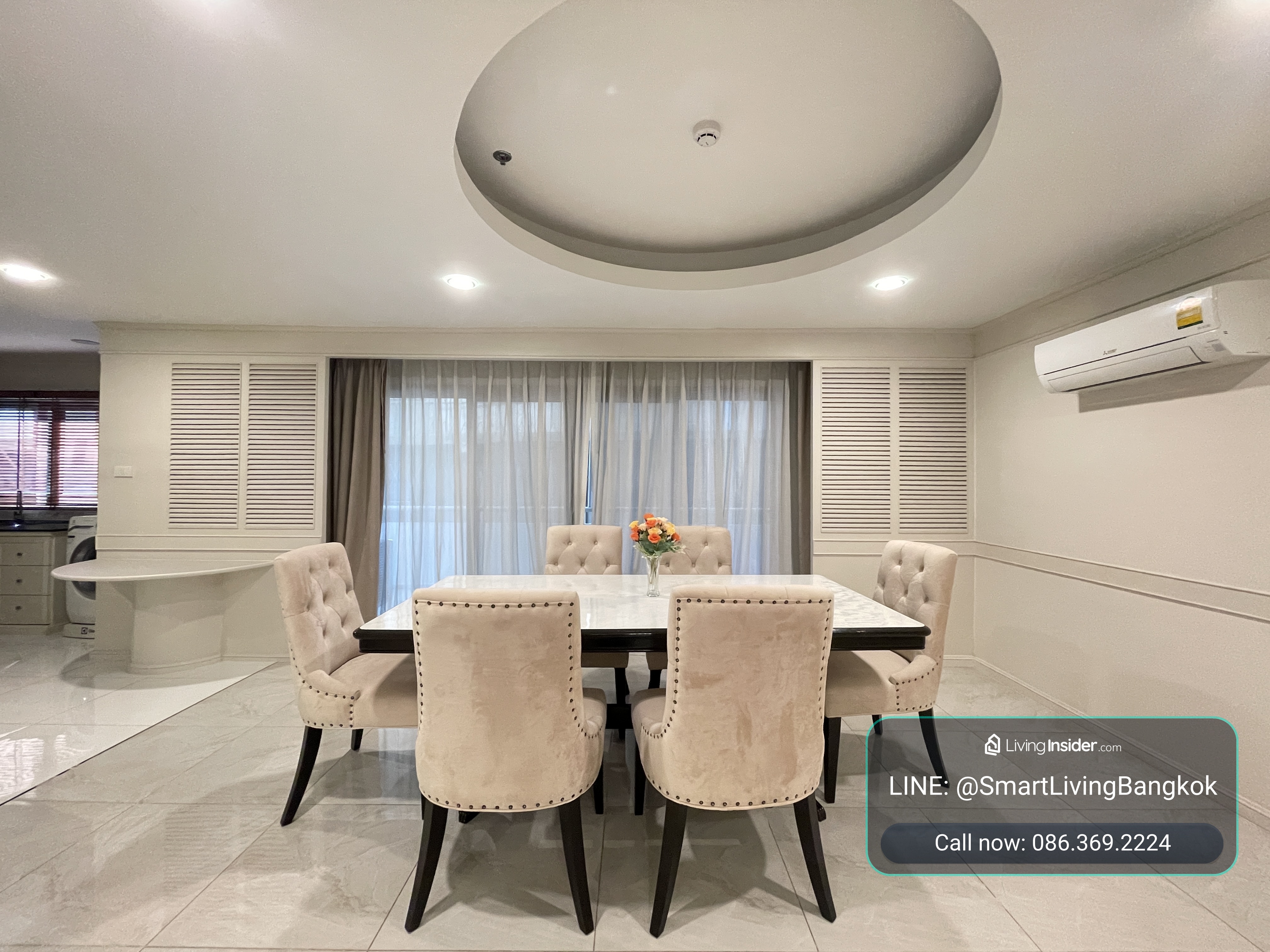 Condo for rent, M Towers (M Towers), large family size, 230 sq m, 3 bedrooms, 3 bathrooms, near BTS Phrom Phong. – รูปที่ 3