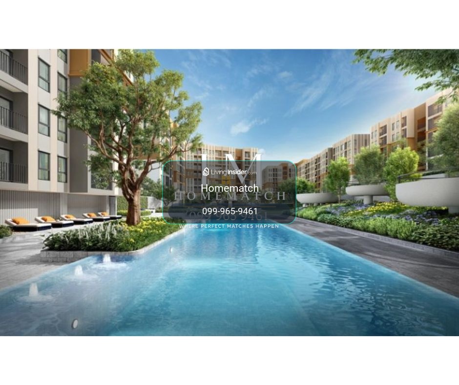 ขายดาวน์ 2 beds 45 sqm. tower B high fl. corner FQ Quota garden inner view  89k/sqm. ตำแหน่งหายาก ราคารอบ VVIP 0999659461 – รูปที่ 2