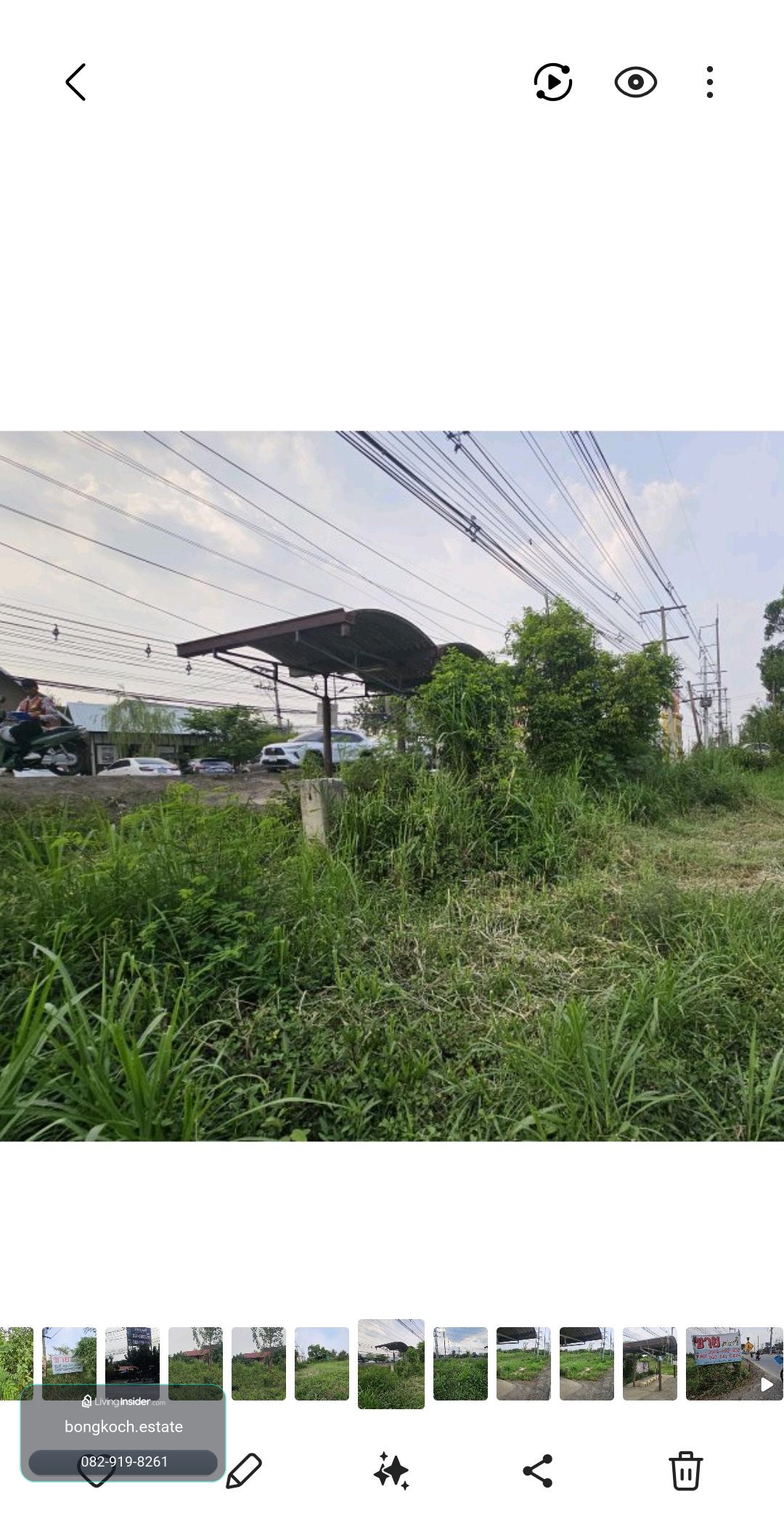Strategic land plot for sale, 13 rai, Nai Pathum Thani, width 71 meters. – รูปที่ 3