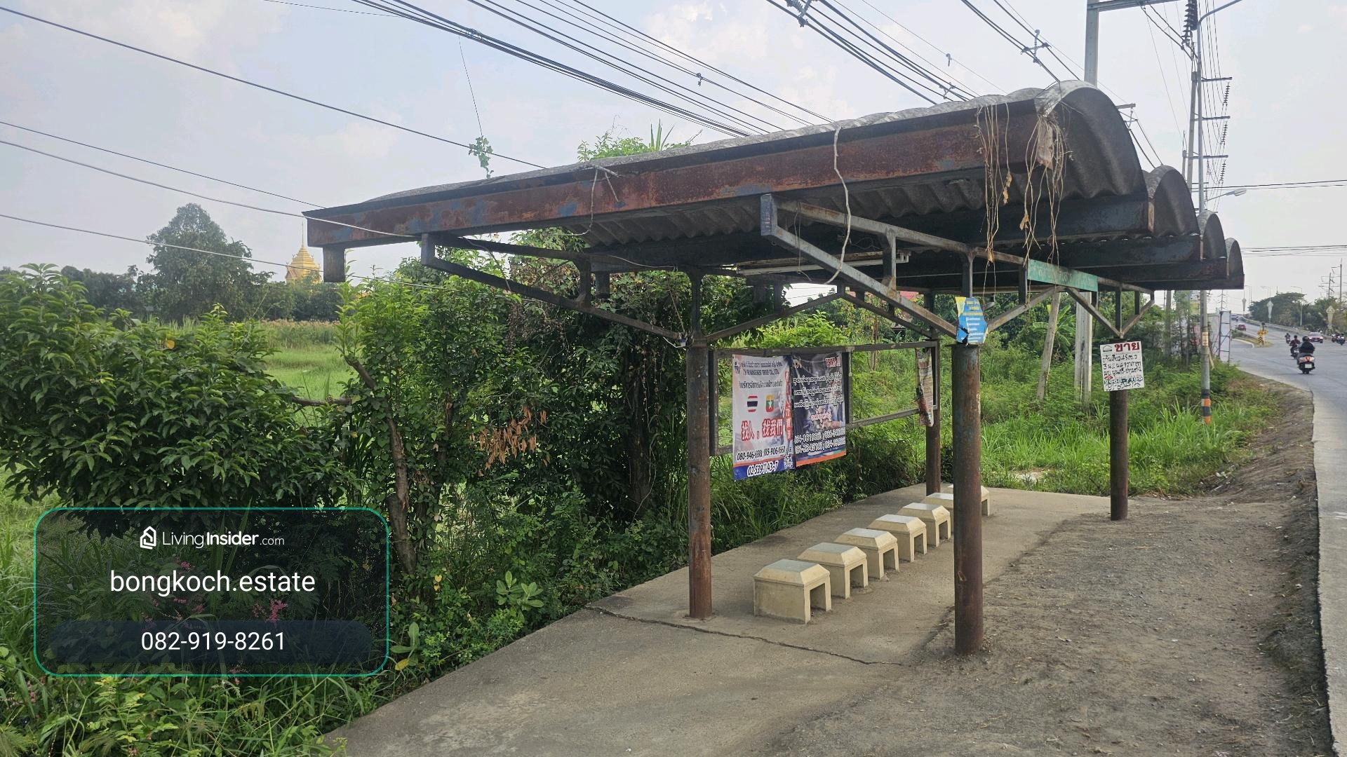 Strategic land plot for sale, 13 rai, Nai Pathum Thani, width 71 meters. – รูปที่ 4