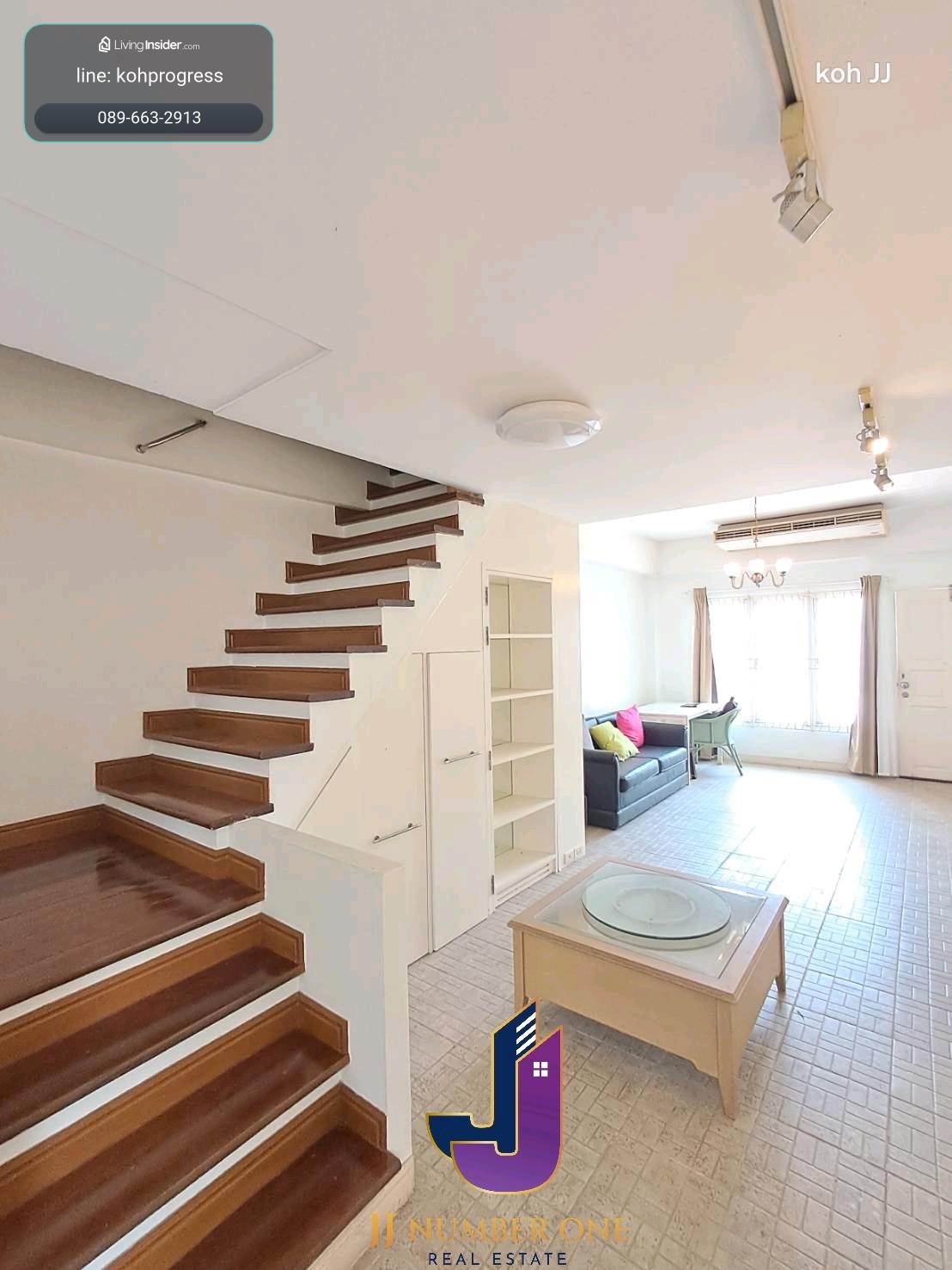 Home Office for rent, large twin townhome, 528 sq m, Prasertmanukit 5, near Kasetsart University, parking for many cars. – รูปที่ 3