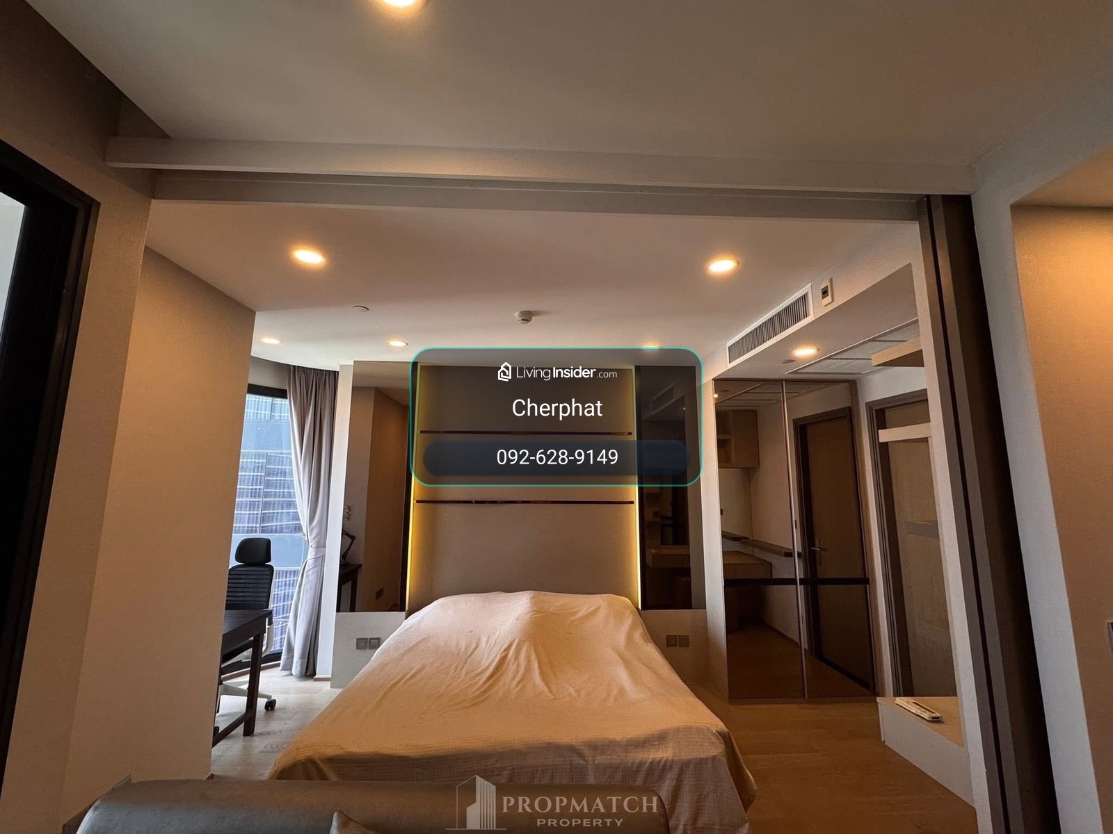 ⚡️FlashDeal⚡️AshtonChula-Silom (1bed1bath) 35sqm. 7.39mb✅Fully furnished, Decorate room, Good view 📲0926289149 – รูปที่ 2