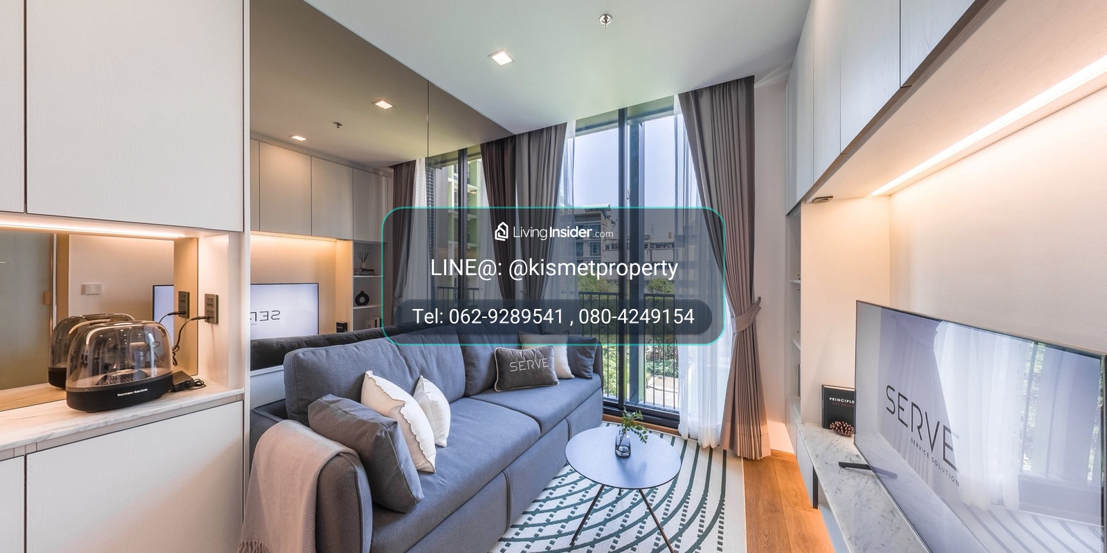 For Rent Noble BE33 1bed size 34.33 sq.m. F/F – รูปที่ 3