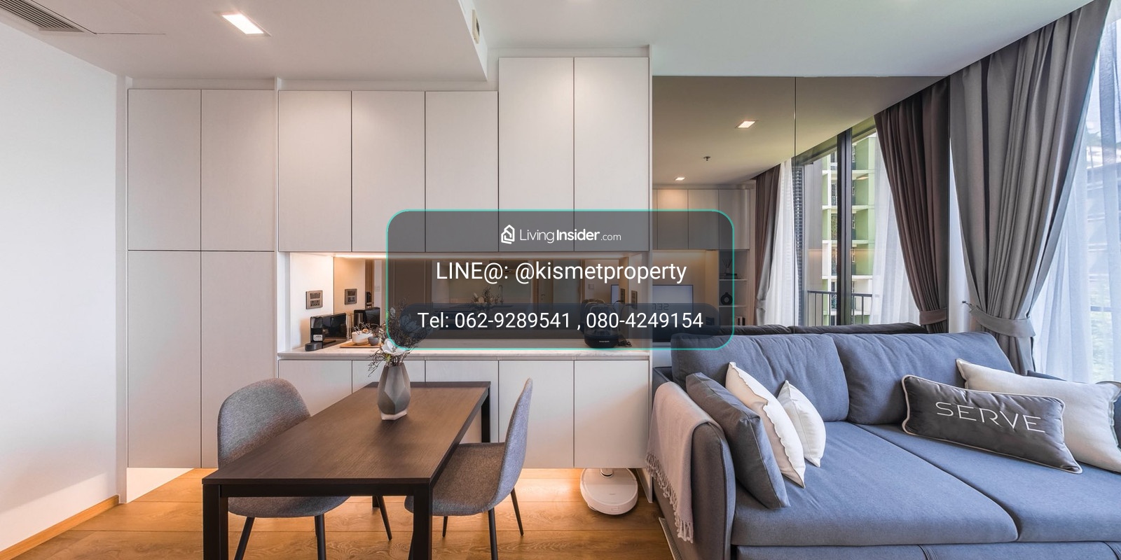 For Rent Noble BE33 1bed size 34.33 sq.m. F/F – รูปที่ 2