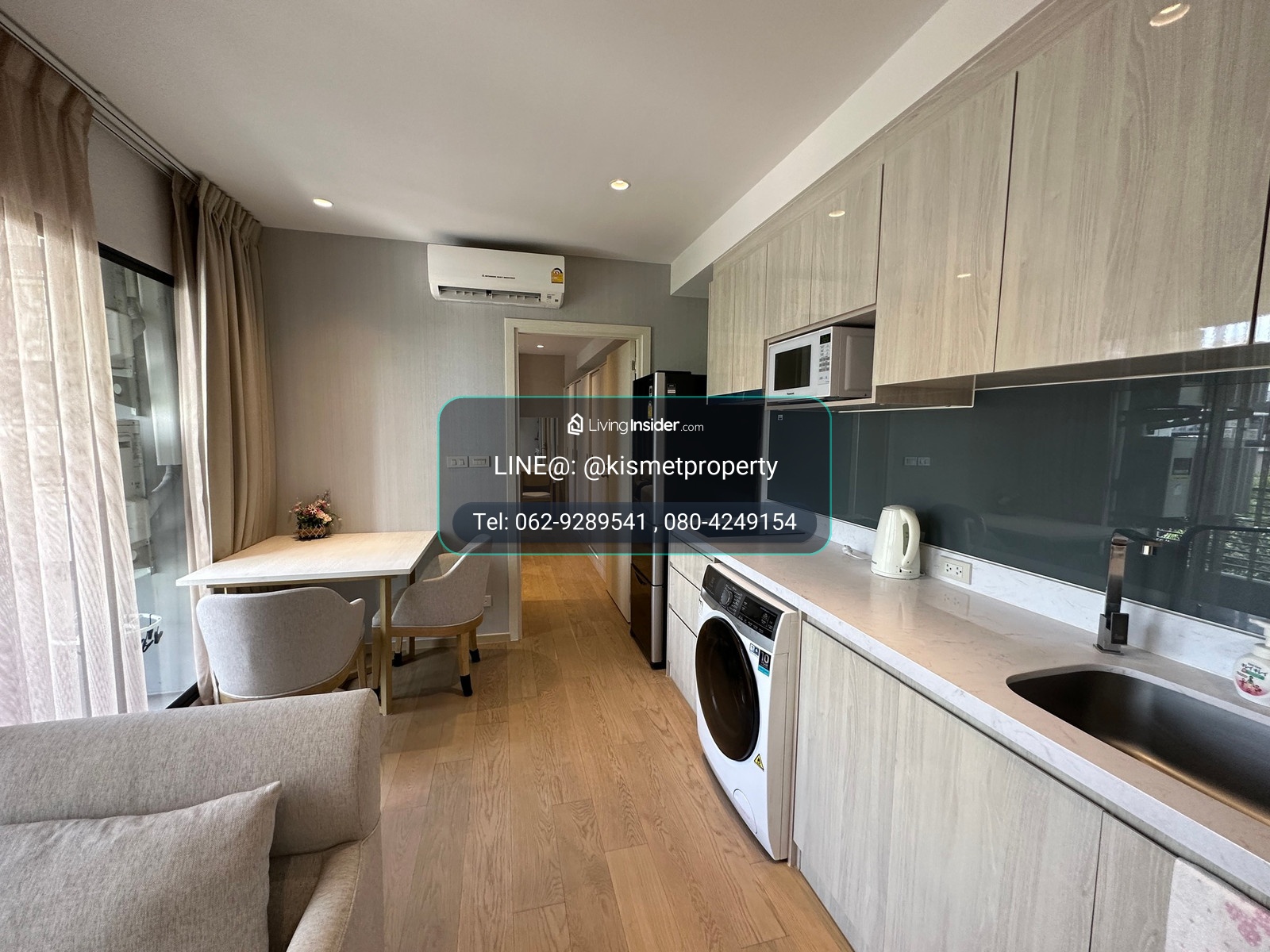 For Rent Runesu Thonglor 5  1bed size 37.5 sq.m. F/F – รูปที่ 3