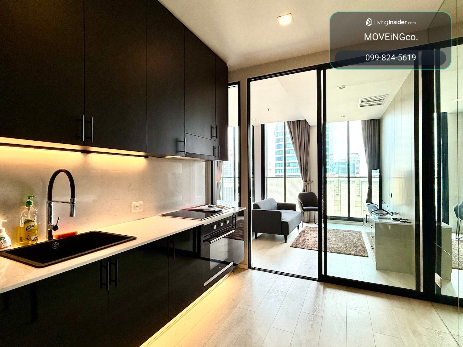 คอนโด 1 ห้องนอน มีลิฟต์ส่วนตัว ชั้นสูง ใกล้รถไฟฟ้าเพลินจิต – รูปที่ 2