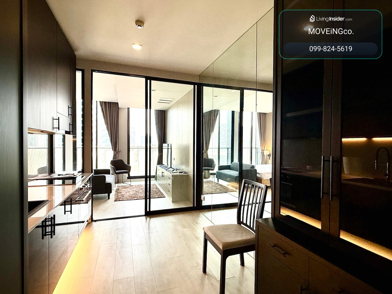 คอนโด 1 ห้องนอน มีลิฟต์ส่วนตัว ชั้นสูง ใกล้รถไฟฟ้าเพลินจิต – รูปที่ 3