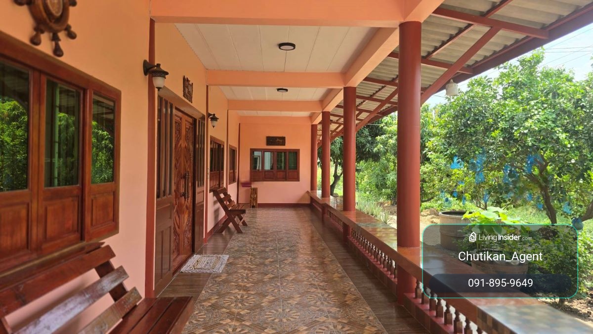 Thai style detached house, 2 floors, half building, half timber. – รูปที่ 3