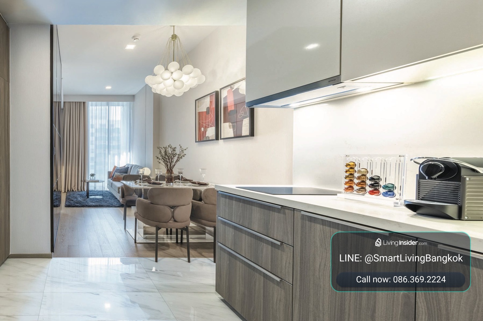 ให้เช่าคอนโด Ultra Luxury Celes Asoke (เซเลส อโศก) วิวเมืองสวย 1 ห้องนอน 42 ตร.ม. ใกล้ BTS อโศก และ MRT สุขุมวิท – รูปที่ 4