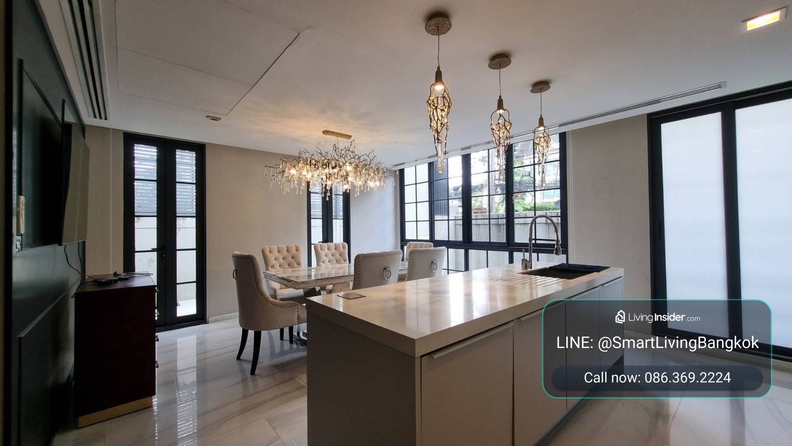 For sale/rent, luxury townhome, 5 floors, Quarter 31, with private elevator, 4 bedrooms, 425 sq m, parking for 4 cars, location in the heart of Sukhumvit. – รูปที่ 4