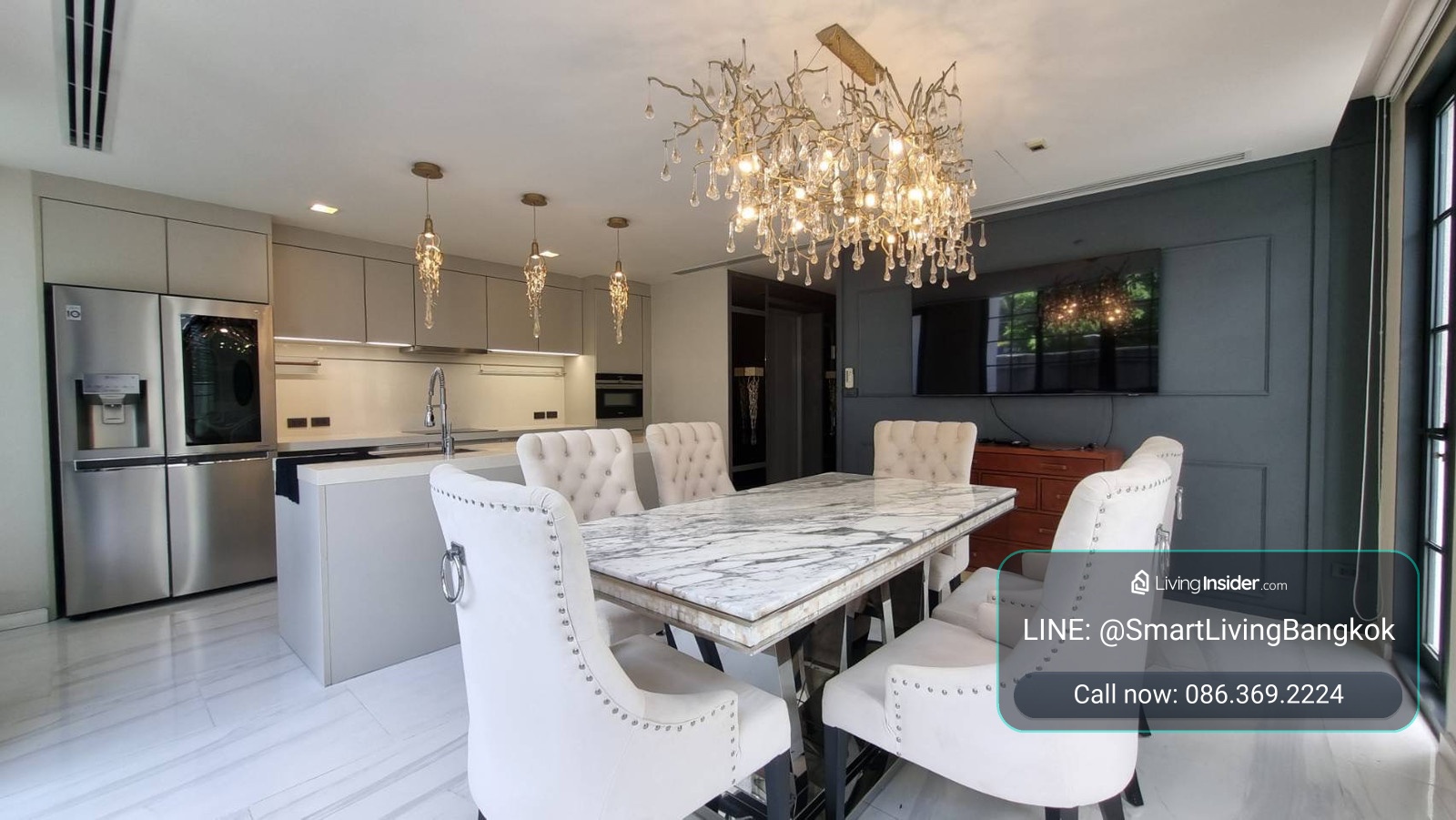 For sale/rent, luxury townhome, 5 floors, Quarter 31, with private elevator, 4 bedrooms, 425 sq m, parking for 4 cars, location in the heart of Sukhumvit. – รูปที่ 3