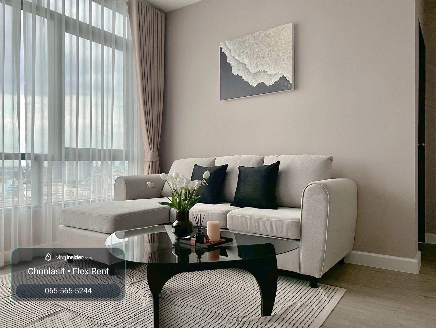 ✨ For rent, Metro Sky Prachachuen, large room 60 sq m, 2 bedrooms, ready to move in ✨

📍 The  posted it himself.
Large room, hard to find, complete with functions, suitable for couples, families or sharing with friends. – รูปที่ 3