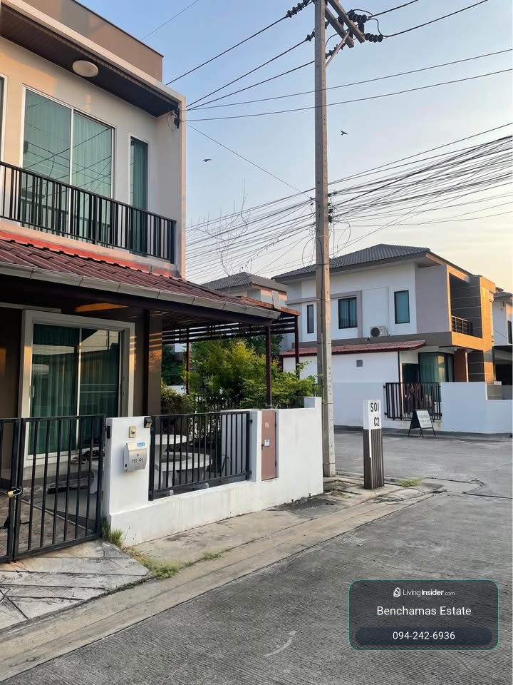 🔥ขาย ทาวน์โฮม Baan Dee Bang Thorat บ้านดี บางโทรัด  ✅หลังริม พื้นที่กว้าง จอดรถได้ถึง 4 คัน หมู่บ้านติดถนนใหญ่พระราม 2 – รูปที่ 3