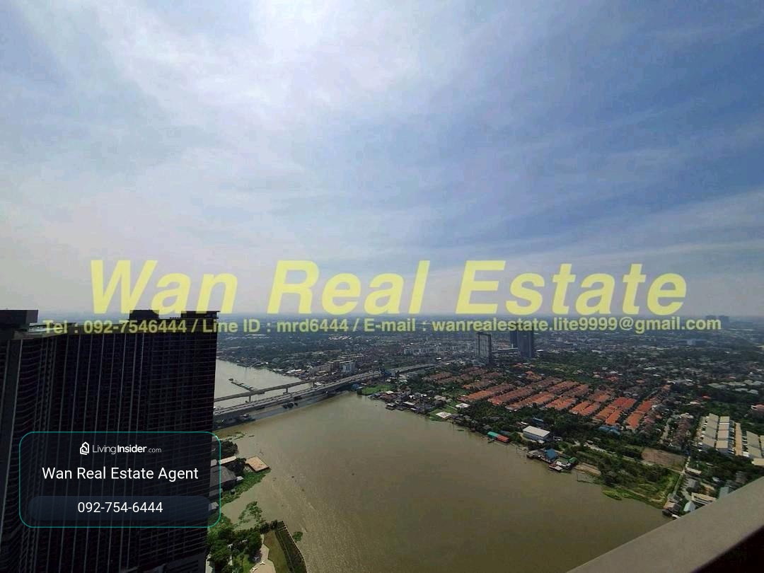 ให้เช่า 2 ห้องนอน ห้องหน้าแม่น้ำ The politan aqua ชั้น สูงสุด(top floor)  – รูปที่ 2