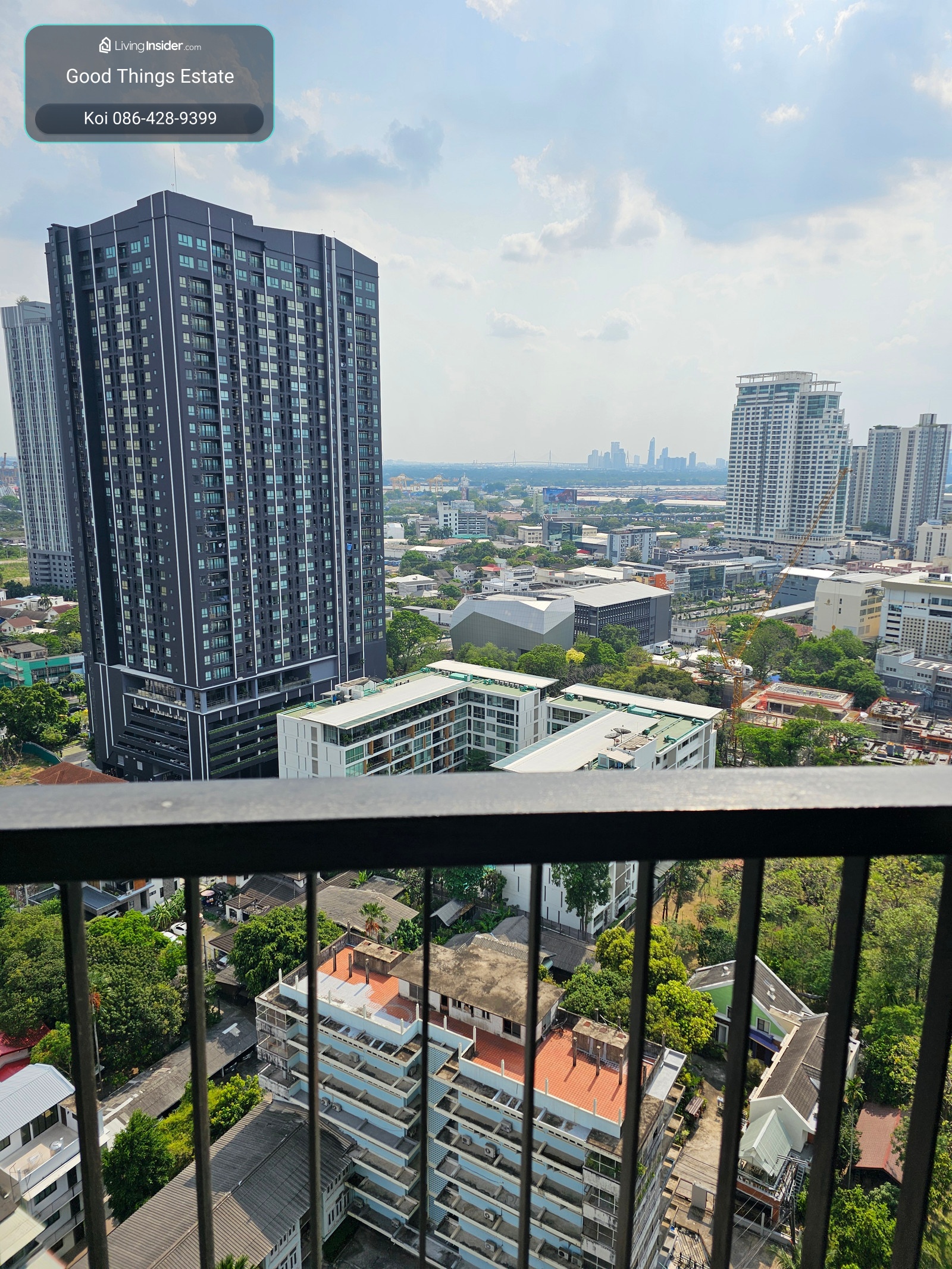 Beautiful room for rent, Rhythm Sukhumvit 44/1, 1 bedroom type, 45 sq m, 22nd floor, only 10 meters from BTS Phra Khanong, rent only 26,300 baht. – รูปที่ 3