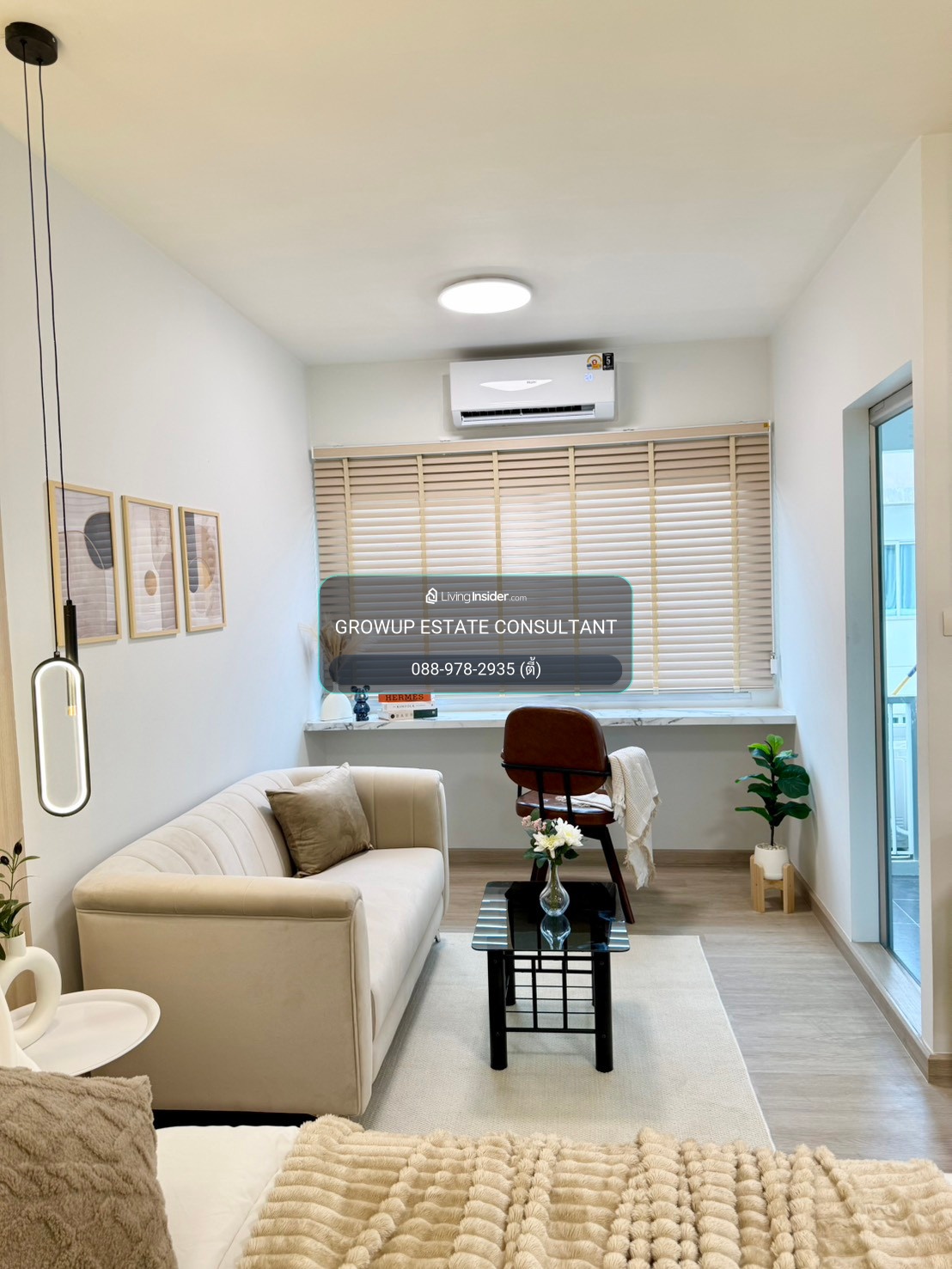 K-6935 🔥🔥 For sale!! Beautiful room, newly decorated, high floor, near BTS Sri Nut, Condo A space, Sukhumvit 77, ready to move in. – รูปที่ 4