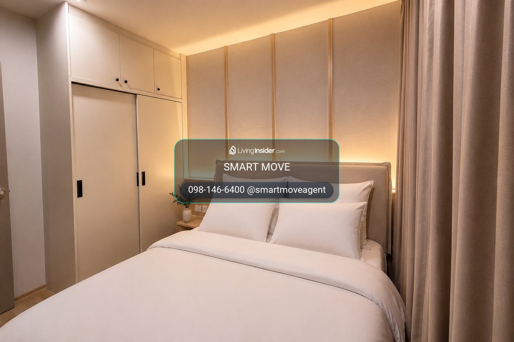 🔥 เช่าด่วน !! Aspire Onnut Station, 2 ห้องนอน, 2 ห้องน้ำ, ชั้นสูง 17++ !!🔥Code C20260600001 แต่งครบ, สไตล์ Cozy, พร้อมเข้าอยู่ 📣📣 – รูปที่ 4
