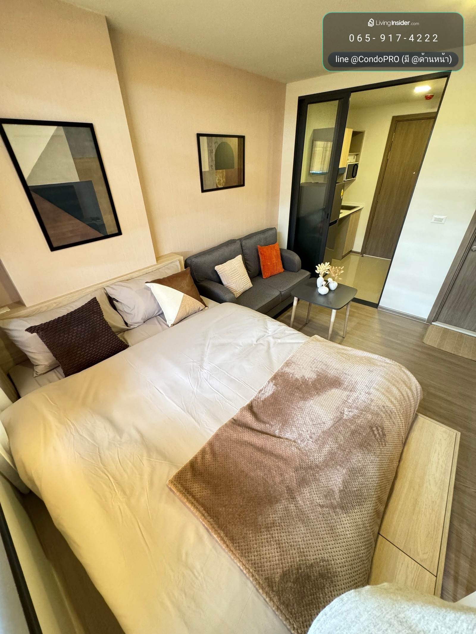 P-1572 🪟THE MUVE Bangna (The Move Bangna)✅ Only 1.59 million✅ Beautifully decorated room, ready to move in. ✅*0659174222* – รูปที่ 3