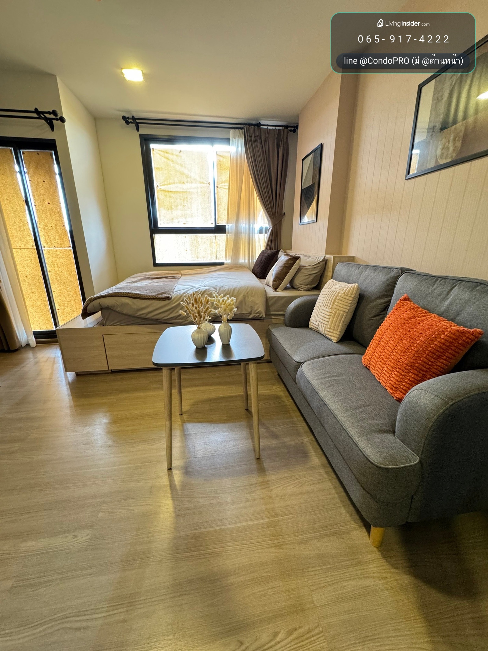 P-1572 🪟THE MUVE Bangna (The Move Bangna)✅ Only 1.59 million✅ Beautifully decorated room, ready to move in. ✅*0659174222* – รูปที่ 2