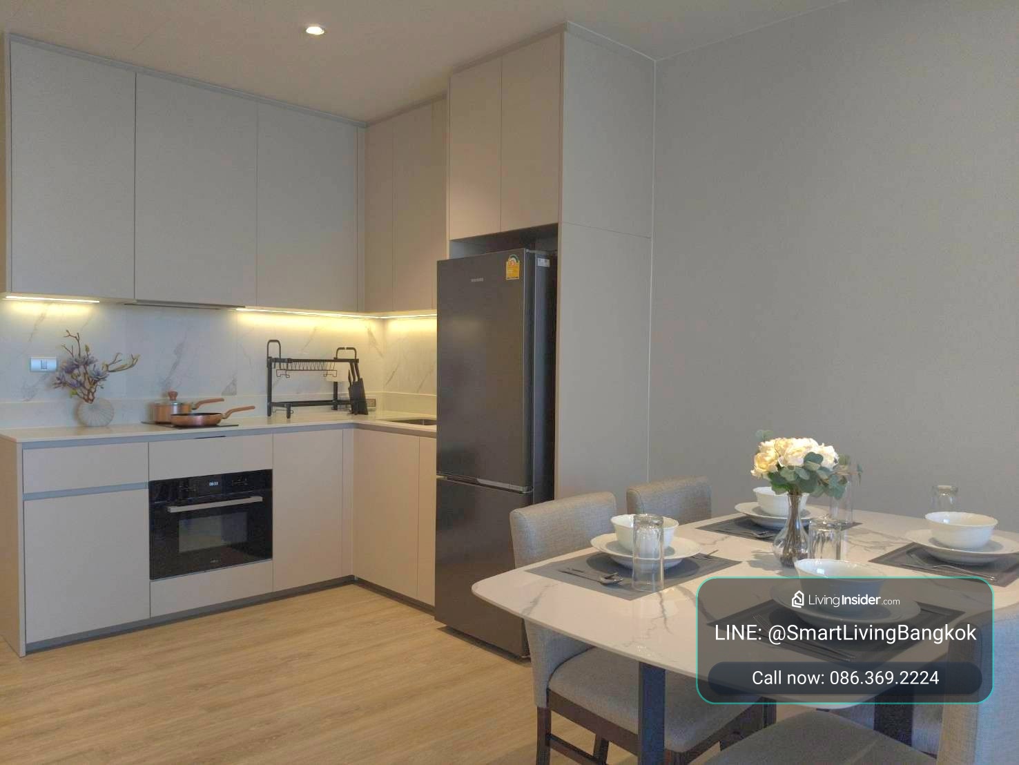 Condo for rent, 1 bedroom, extra large size, Bearing Residence, 64 sq m., wide and airy space. Bangna-Bearing location – รูปที่ 3