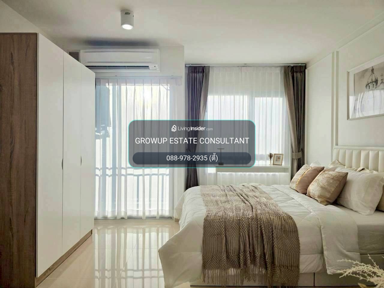 K-7069 🔥🔥 ห้องสวย ตกแต่งใหม่ ใกล้สนามบินสุวรรณภูมิ Iris Avenue ลาดกระบัง  พร้อมอยู่ – รูปที่ 4